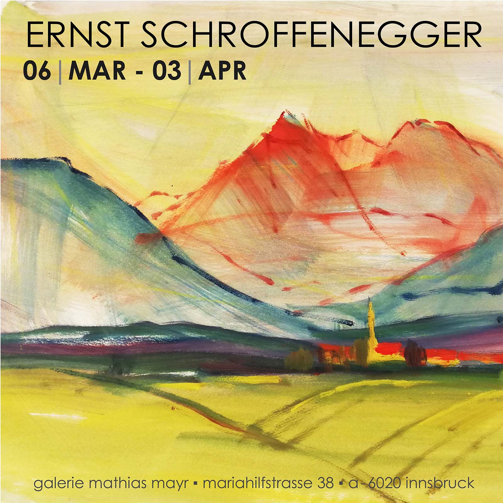 ERNST SCHROFFENEGGER | retrospektive galerie mathias mayr