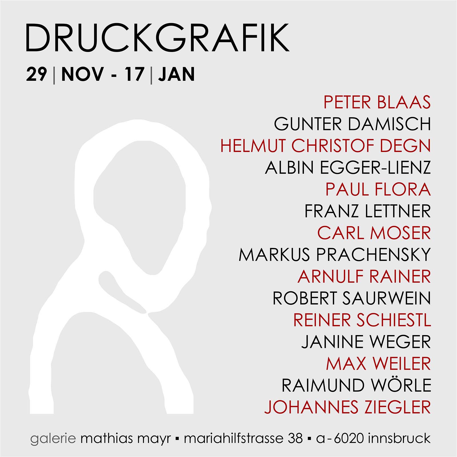 DRUCKGRAFIK - mehr als nur gedruckt galerie mathias mayr